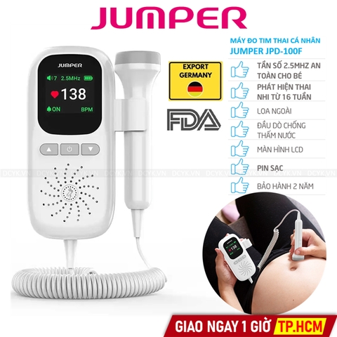 Máy Đo Tim Thai Cá Nhân Jumper JPD-100F