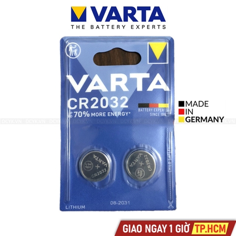 Pin Khuy Cúc Áo CR2032 VARTA (Đức) (Vỉ 2 Viên)