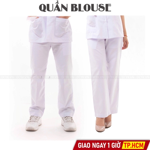 Quần Blouse Trắng Nam Nữ Cho Bác Sỹ, Dược Sỹ, Y Tá, Điều Dưỡng