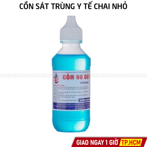 Cồn Sát Trùng Y Tế Chai Nhỏ Nam Hà BIDOPHA (60ml - Màu Xanh)
