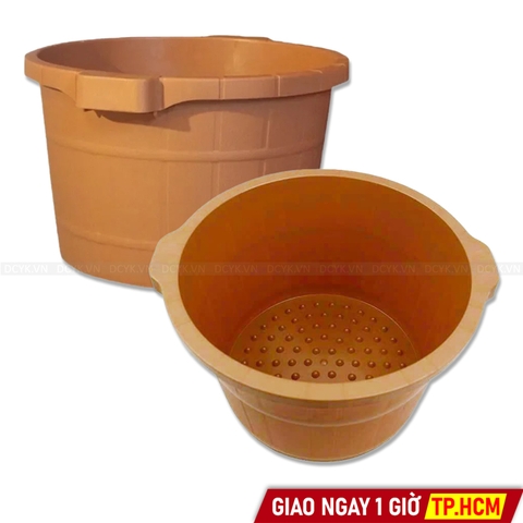 Chậu Ngâm Chân Nhựa (Loại Cao, Có Hạt Massage)