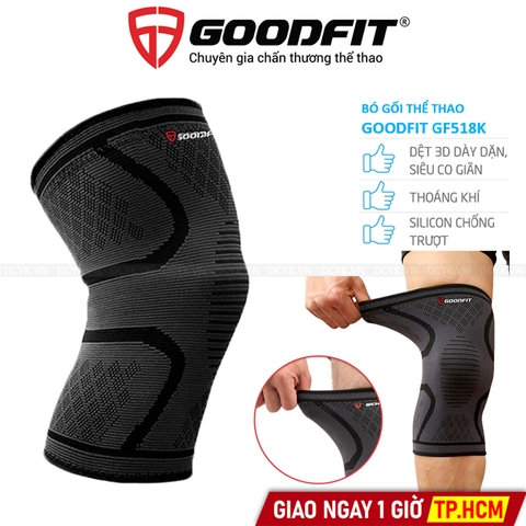 Bó Gối Thể Thao Co Giãn 4 Chiều, Dệt 3D GoodFit GF518K