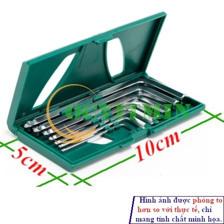 Bộ Khóa Lục Giác 7 Cây Đầu Bi Lục Lăng Thép SVCM
