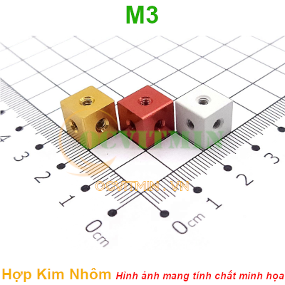 Đai Ốc Lập Phương M3 Ecu Hợp Kim Nhôm - Dai Oc Lap Phuong Tan Ecu
