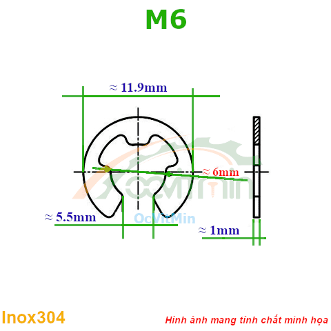 Phe Gài Chữ E M6 - Phe Gai Chu E