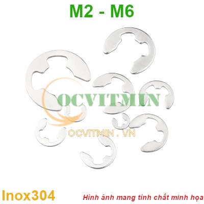Phe Gài Chữ E M2 M2.5 M3 M4 Inox 304