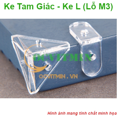 Ke Góc Vuông Chữ L, Ke Tam Giác Dùng Cho Mica - Tam Giac Chu L Goc Vuong