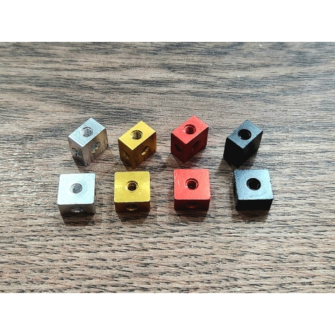 Đai Ốc Lập Phương 10x10x6mm Lỗ M3 Ecu Hợp Kim Nhôm - Dai Oc Lap Phuong Tan Ecu