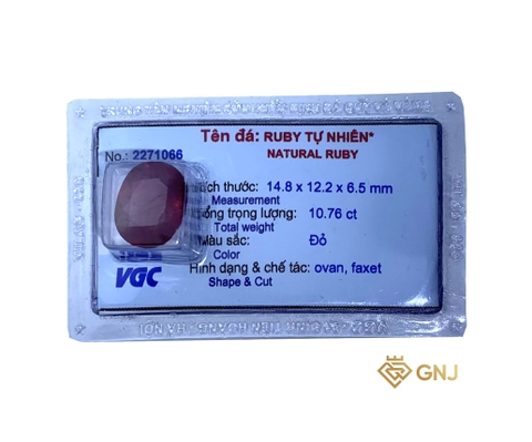Viên Đá Ruby tài lộc tự nhiên (tăng cường chất lượng)