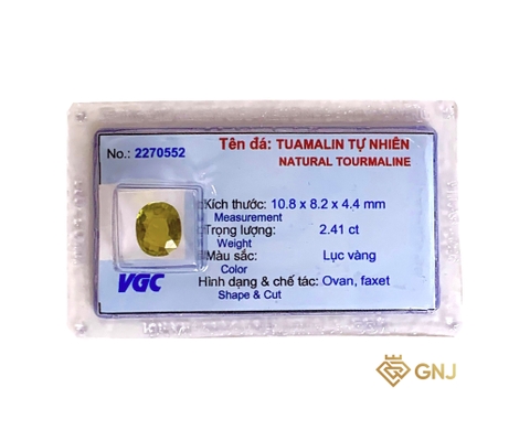 Viên đá tourmaline vàng lục