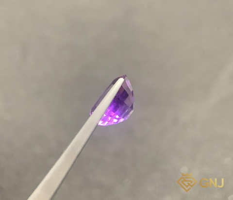 Amethyst Tự Nhiên Tím Nhạt 6.2ct - Facet - GNJ