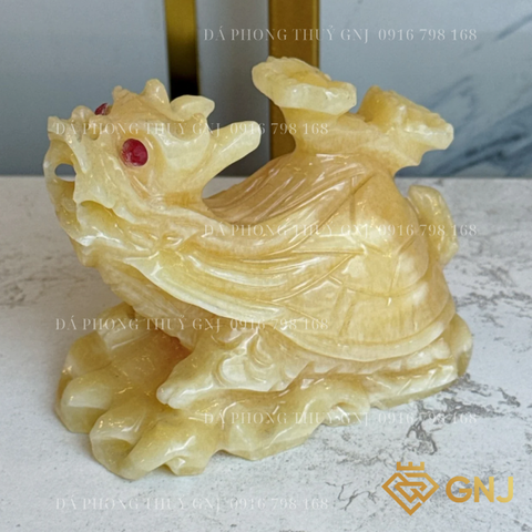 Tượng long quy đá ngọc hoàng long tự nhiên