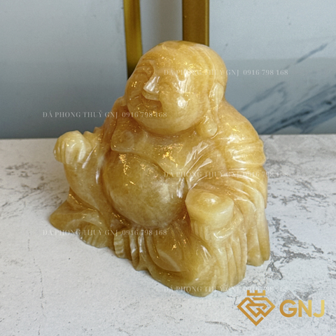 Tượng phật di lặc đá ngọc hoàng long tự nhiên