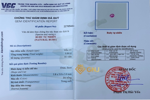 Đá Ruby tự nhiên Tài Lộc