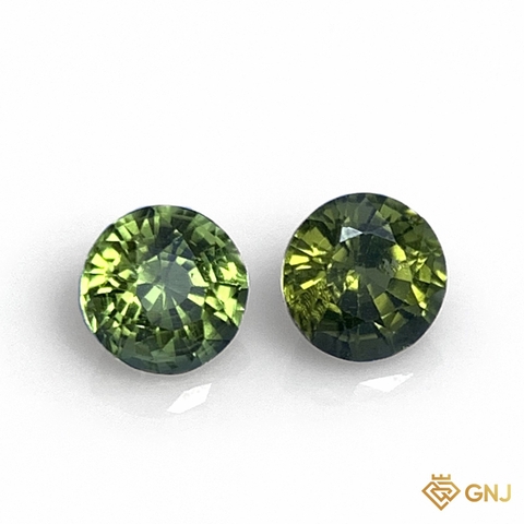 Cặp đá peridot tự nhiên 1,63ct (2 viên) - GNJ