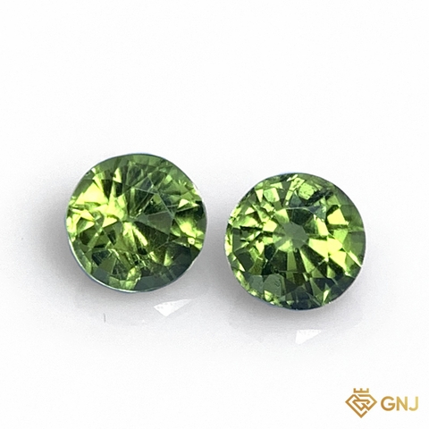 Cặp đá peridot tự nhiên 2,2ct (2 viên) - GNJ