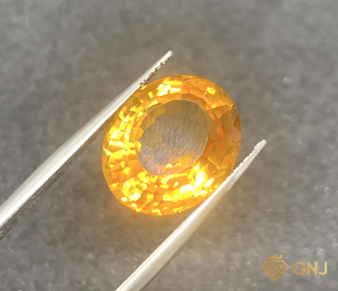 Đá Citrine Tự Nhiên Lục Yên 12ct — Facet - GNJ