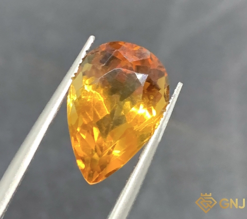 Đá Citrine Tự Nhiên Lục Yên 6.3ct — Facet - GNJ