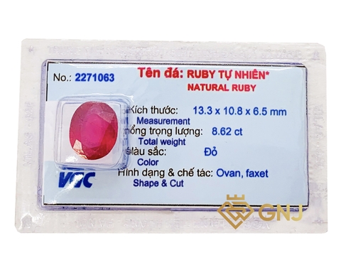 Viên Đá Ruby tự nhiên Thịnh Vượng