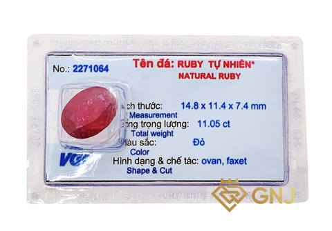 Viên Đá Ruby tự nhiên Phát Lộc.