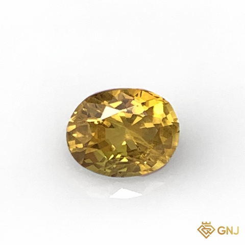 Đá sapphire vàng chanh tự nhiên 0,67ct - GNJ