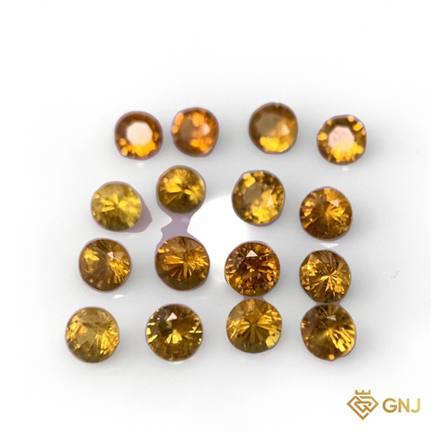 Đá sapphire vàng chanh tự nhiên (viên 0,35-0,55ct) - GNJ