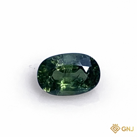 Đá sapphire xanh lá tự nhiên 0,72ct - GNJ
