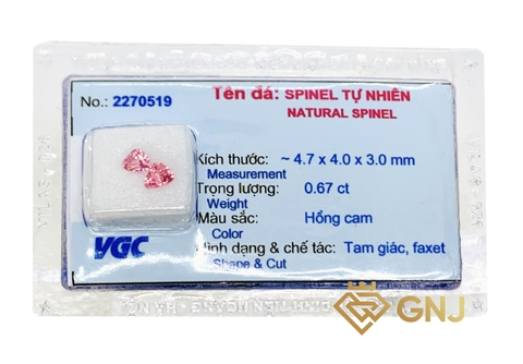 Đá Spinel Hồng Cam - GNJ