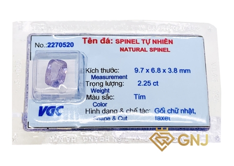 Viên Đá Spinel Tím Thủy Chung - Violet Spinel - GNJ