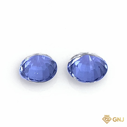 Cặp đá spinel xanh tự nhiên 0,73ct (2 viên) - GNJ
