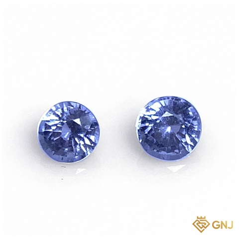 Cặp đá spinel xanh tự nhiên 0,73ct (2 viên) - GNJ