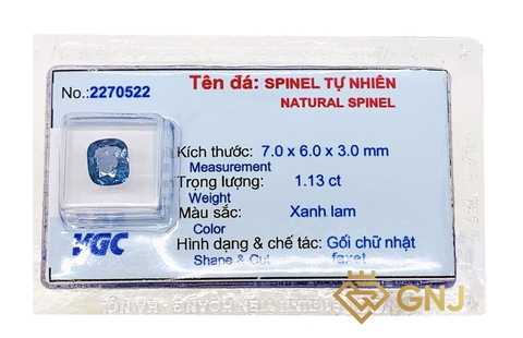 Viên Đá Spinel Xanh Thiên Nhiên - GNJ