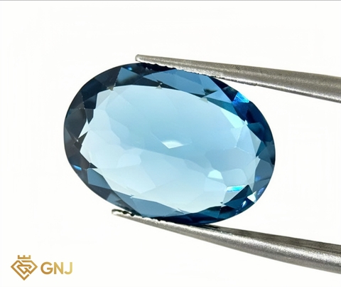 Đá Topaz Xanh Tự Nhiên Xanh Dương 15ct - GNJ