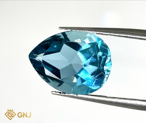 Đá Topaz Xanh Tự Nhiên 10.95ct - GNJ