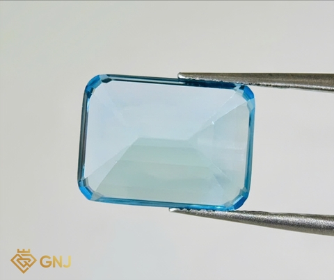 Đá Topaz Xanh Tự Nhiên Xanh Dương 15.25ct - GNJ