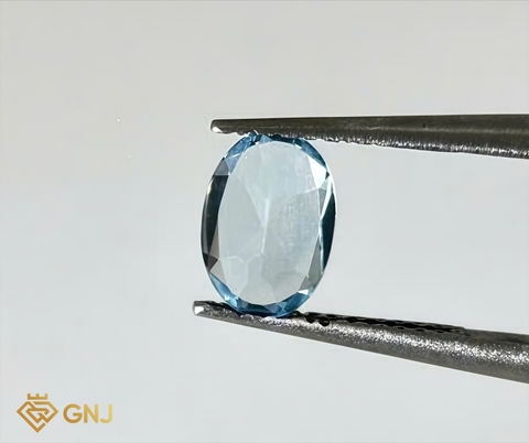 Đá Topaz Xanh Tự Nhiên 0.95ct — 7.1x5.0mm - GNJ