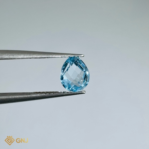 Đá Topaz Xanh Tự Nhiên Xanh Dương 1.2ct - GNJ