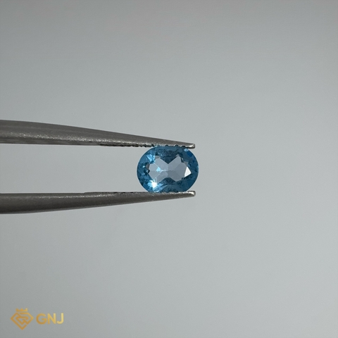 Đá Topaz Xanh Tự Nhiên 0.75ct — 5.9x4.9mm - GNJ
