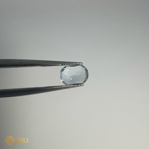 Đá Topaz Xanh Tự Nhiên 0.9ct — 7.0x5.2mm - GNJ