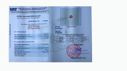 Viên Đá Spinel Hồng Tự Nhiên — Facet - GNJ