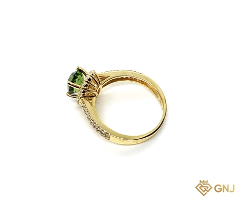 Nhẫn Nữ Đính Đá Tourmaline Thiên Nhiên Vàng 10K - GNJ