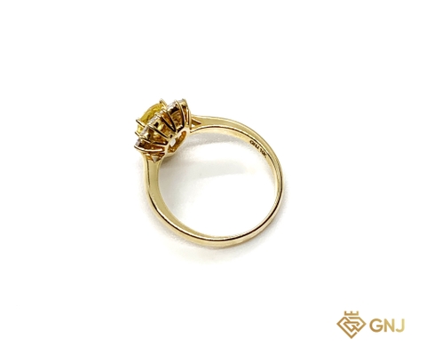 Nhẫn Sapphire vàng tự nhiên may mắn