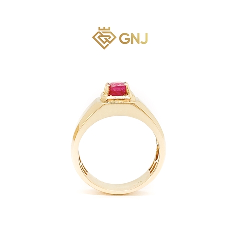 Nhẫn vàng nam đá ruby