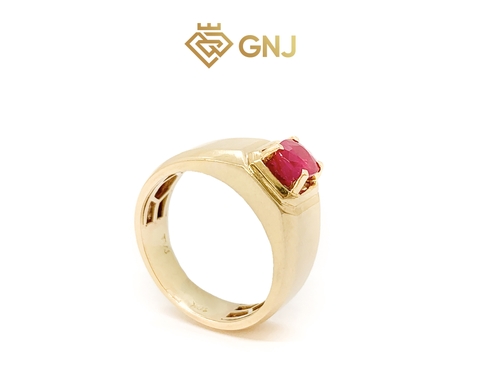 Nhẫn vàng nam đá ruby