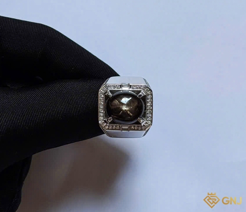 Nhẫn nam đá Sapphire tự nhiên