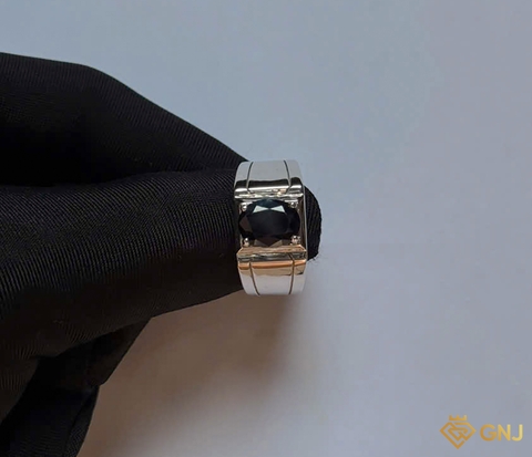 Nhẫn nam đá Sapphire tự nhiên