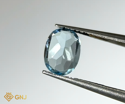 Đá Topaz Xanh Tự Nhiên 1.65ct — 8.0x5.8mm - GNJ