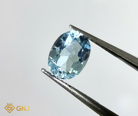 Đá Topaz Xanh Tự Nhiên 1.4ct - GNJ