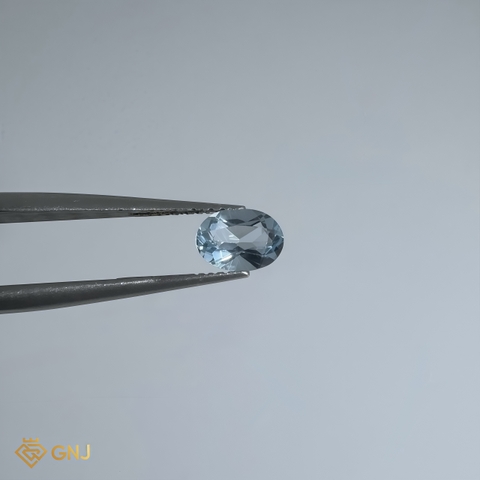 Đá Topaz Xanh Tự Nhiên 0.95ct — 7.0x5.1mm - GNJ