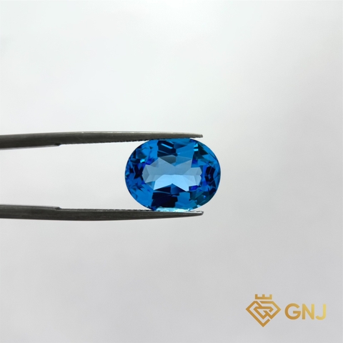 Đá Topaz Xanh Tự Nhiên Xanh Dương 8.5ct - GNJ